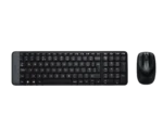 MK220, LOGITECH, Keyboard, Wireless, Combo, EN/RU, BLACK.