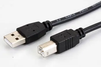 KDUSB2002-1.8M, KINGDA, USB AM/BM,28AWG Copper+28AWG ,OD=4.5MM,PVC,Braiding 64X0.12AL,1 ferrite,1.8M