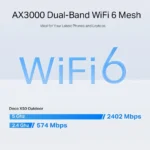 TP-Link, Deco X50-Outdoor(1-pack), AX3000 Outdoor/Indoor Mesh Wi-Fi 6