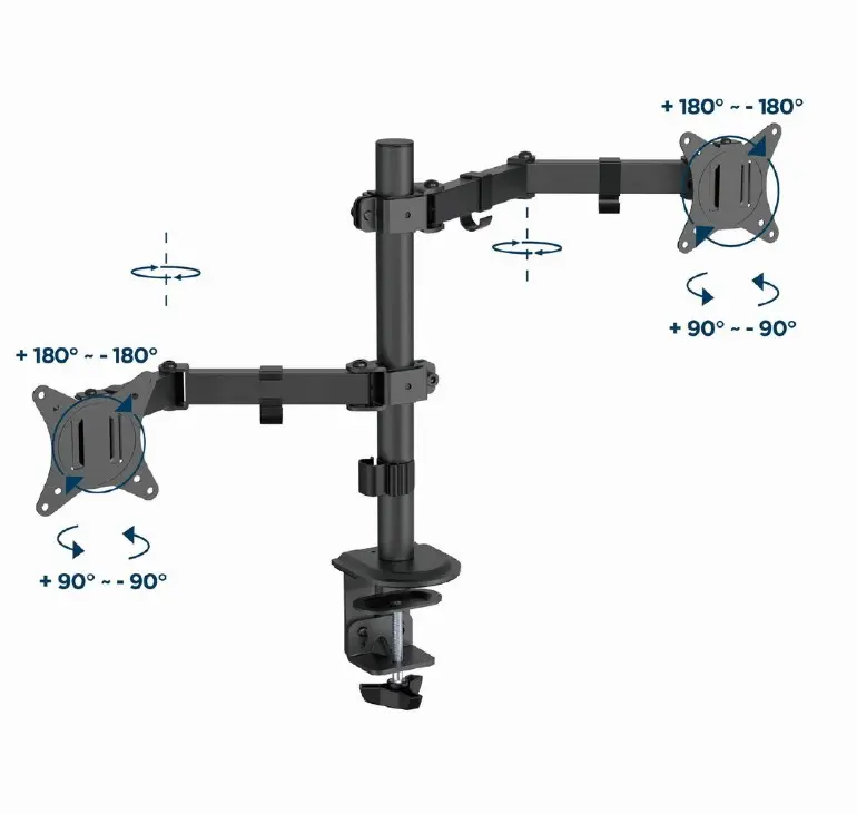 GEMBIRD, MA-D2-03 double monitor arm, 17”-32” 8716309128155.