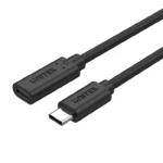 C14086BK,UNITEK Type-C 0.5M Full-Featured USB Male to Female Extension Cable,USB3.2 CM to C FM,with DATA 10Gbps/Display 4K/P