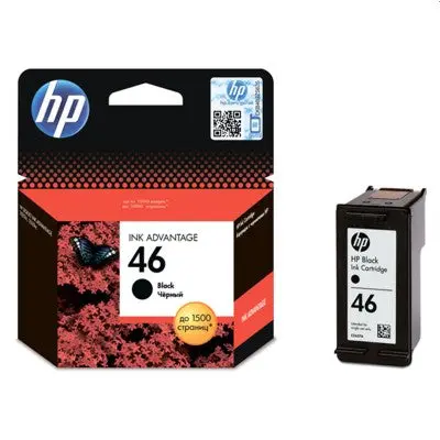 HP 46 Black IInk Cartridge CZ637AE