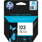 HP 123 Tri-color Ink Cartridge, F6V16AE.