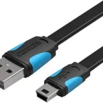 VAS-A14-B200 VENTION Flat Mini USB 2.0 Cable 2m