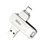 NETAC, U782C, 128GB, USB3.2 +Type-c, Pearl Nickel