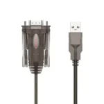 Y-105, UNITEK, USB Adapter, 1.5M, USB to RS232 Serial Adapter , Black.