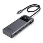 CM888, UGREEN, USB HUB, Groovy Robot, 6-in-1, HDMI, USB-A, Type-C, HUB, Space Gray.