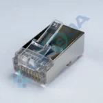 KD-PG8033-C6, KINGDA STP Cat6 8P8C plug,pass through (შეფუთვაში- 100 ცალი)