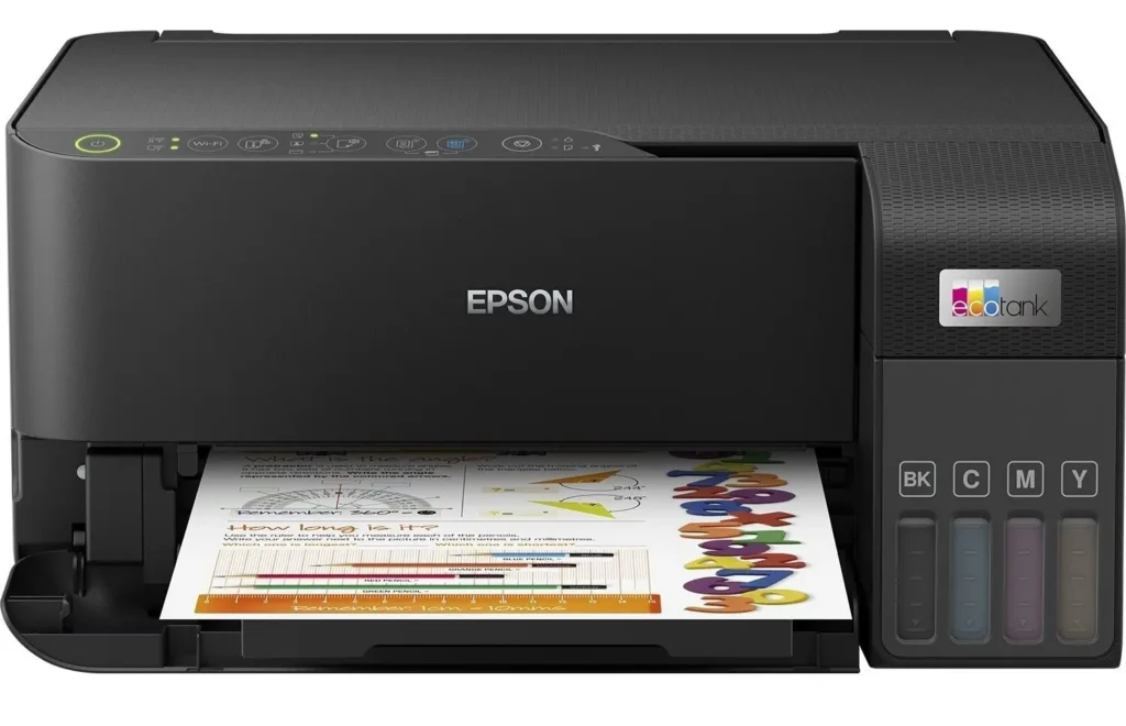 L3250, EPSON, Printer, Scan, Copy A4 Color Inkjet CIS Printer,, 5760x1440 dpi (C11CJ67412) WIFI Ink 103 , B,C,Y,M