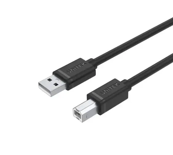 Y-C421GBK UNITEK USB 2.0 to USB-B Cable 5M, USB-A 480Mbps AM to BM Printer Cable