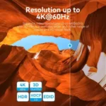 AKOB0 2-Port HDMI, Adapter, 2-Port HDMI Bi-Direction 4K Switcher Black ABS Type.