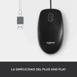 logitech, M100, Mouse Black