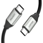 C14082ABK,UNITEK 1M, Full Featured USB-C Male to Male Cable with Data 10Gbps / PD 100W, D4K60Hz,Grey