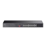 TP-Link, TL-SG1218MP, 16× Gigabit PoE+ RJ45 ports, 2× Gigabit on-PoE RJ45 ports, and 2× Combo Gigabit SFP slots 802.3af/at