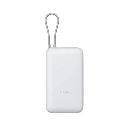 PB2020MI, XIAOMI, Power Bank, 20000mAh, Type-C, USB Two-way 22,5W fast charging, Integrated Cable, 342g, Gray, BHR9738GL.