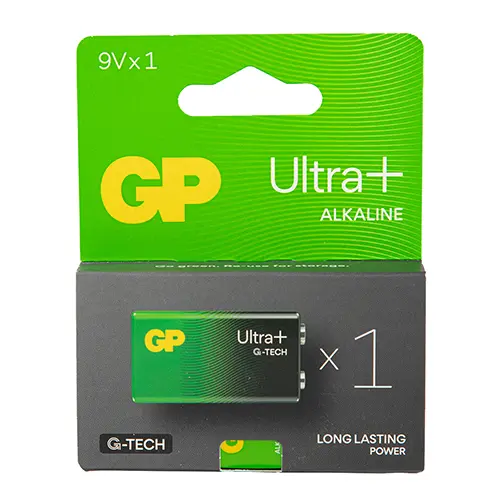 PVA9VUP046, GP, Battery, 9V, 6LR61, Ultra Alkaline.