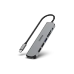 H1118A,UNITEK,7-in-1 USB-C 5Gbps Hub (USB3.0+2*USB2.0+SD/Micro SD Card Reader+HDMI+PD 100W), Space Grey