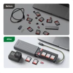 CM856, UGREEN, Card Reader, Multi-function Card Reader Case, Grey.