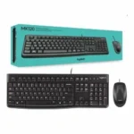 MK120, LOGITECH, Keyboard, USB COMBO, ENG/RU, BLACK.