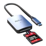 WK12, NETAC, USB Adapter, USB3.0 Type-C to mSD/SD.