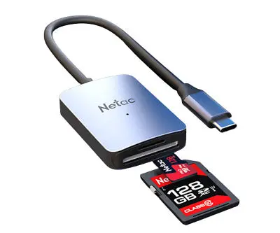 WK12, NETAC, USB Adapter, USB3.0 Type-C to mSD/SD.
