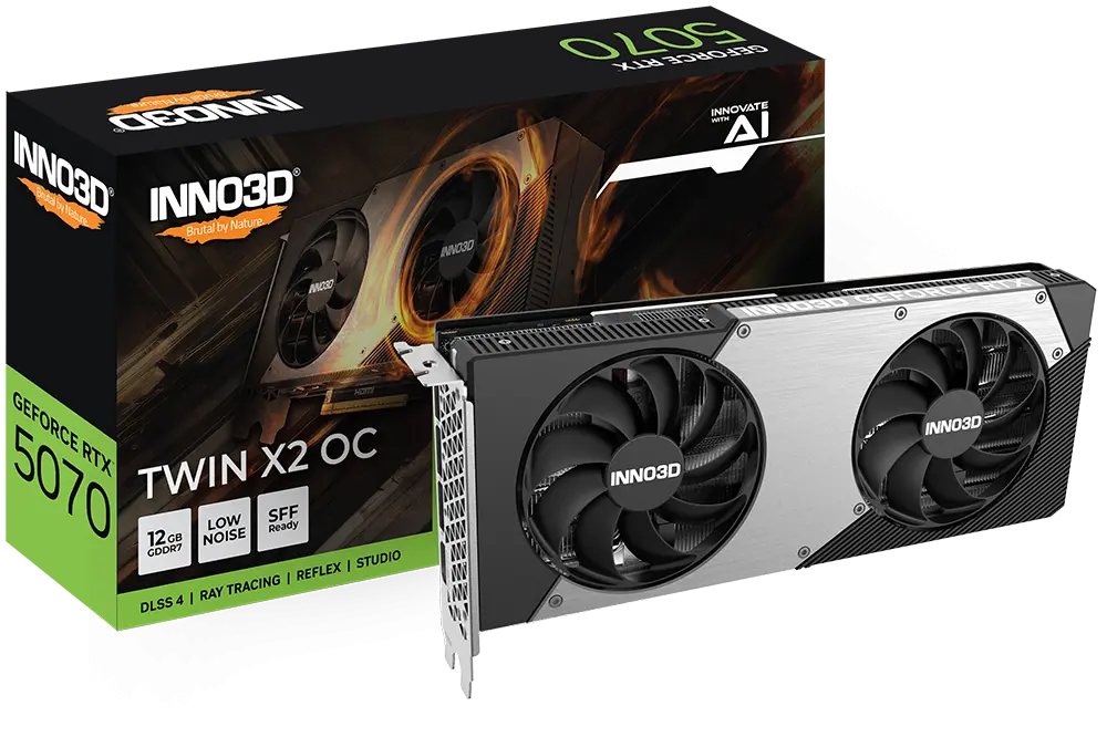 INNO3D GeForce RTX™ 5070 TWIN X2 12GB GDDR7