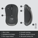 logitech, MK295, Keyboard + Mouse (EN) (Combo) Black