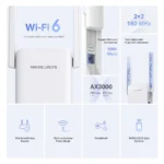 ME80X, MERCUSYS, ME80X, AX3000 Wi-Fi 6 Range Extender