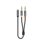 Y-C957ABK ,UNITEK, 0.2M, 3.5MM AUX Audio Cable - Female to 2*Male