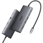 CM639, UGREEN, USB HUB, Type-C, USB-A, HDMI, VGA, RJ45, SD/TF, 3.5MM, PD, 11-in-1 USB-C Hub, Grey.