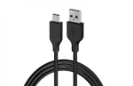 ACC-A2CC-3A, GENIUS Fast charging USB 3.0 1.5m, and sync a USB-C device from any USB-A charger, Black