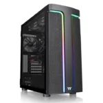 ThermalTake, H590 TG ARGB Mid Tower Chassis Case Black.