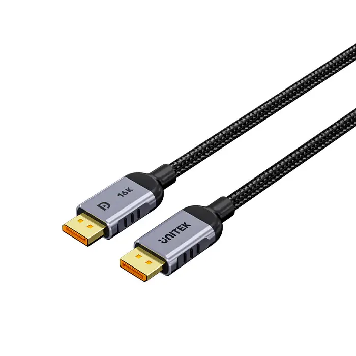 C1626GY01-2M, UNITEK, 2M DisplayPort 2.1 Cable 16K 60Hz & 8K 120Hz