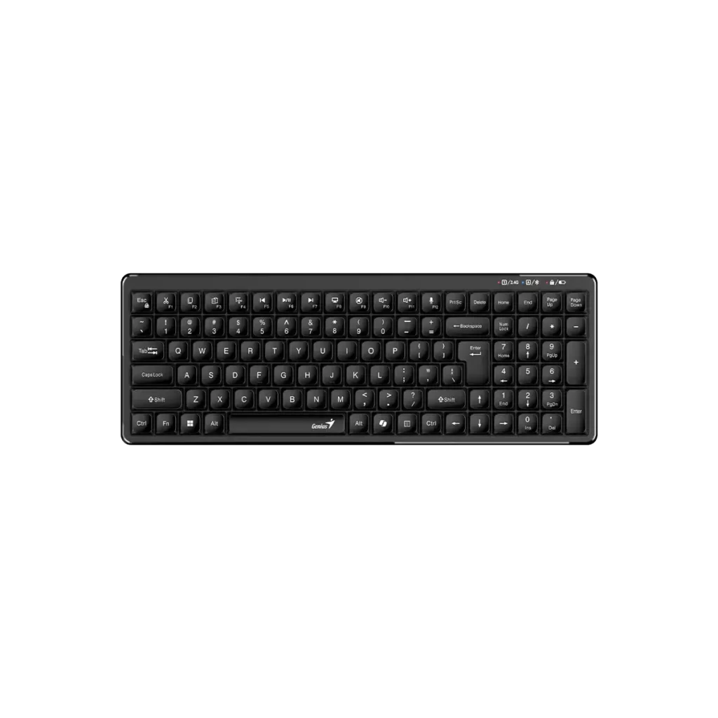 Genius, LuxeMate Q7100BT, AI Copilot Key, Keyboard, Black