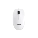 logitech, B100, Mouse White