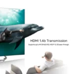 V1109A, UNITEK 4K HDMI 1.4b Splitter 1 In 4 Out, Color: Space Grey and Black
