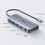 D1120A, UNITEK, USB HUB, 6-in-1 USB-C 10Gbps Hub.