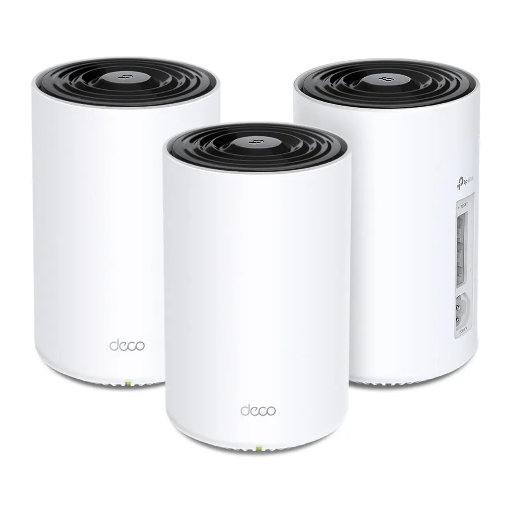 TP-LINK, Deco PX50(3-pack), AX3000+G1500 Whole Home Powerline Mesh Wi-Fi 6 System