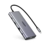 CM639, UGREEN, USB HUB, Type-C, USB-A, HDMI, VGA, RJ45, SD/TF, 3.5MM, PD, 11-in-1 USB-C Hub, Grey.