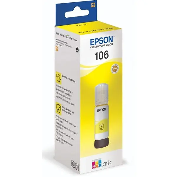 EPSON, 106 Yellow Ink Bottle C13T00R440