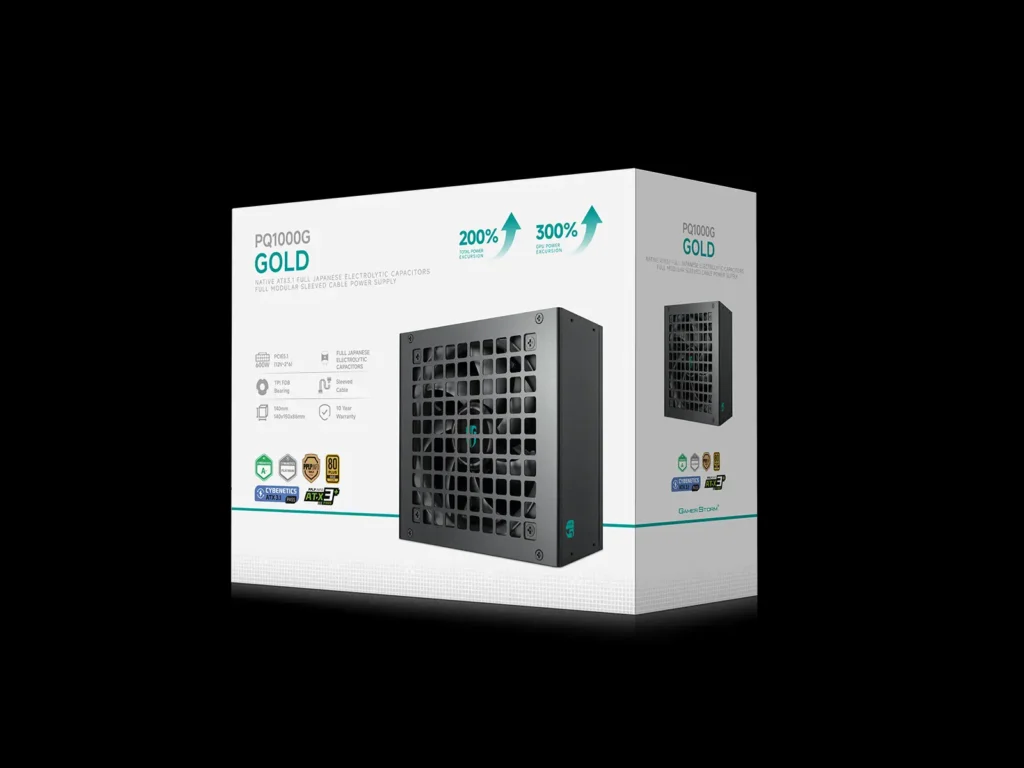 Deepcool, PQ1000G, PSU, Black