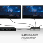 V1109A, UNITEK 4K HDMI 1.4b Splitter 1 In 4 Out, Color: Space Grey and Black
