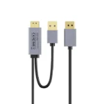 V1714A, UNITEK, Adapter, 1.8M, 4K 60Hz HDMI to DP Cable with USB Power Plug.