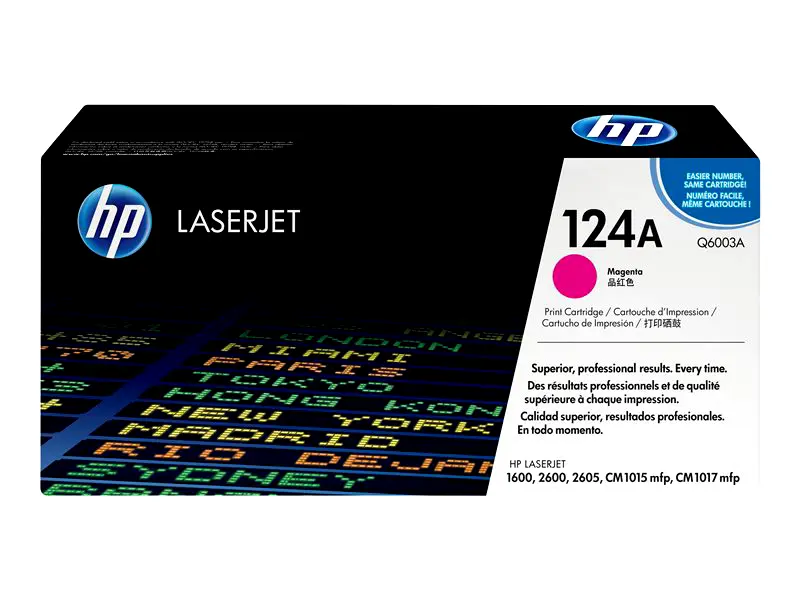 124A, HP, Toner Cartridge, Magenta Q6003A