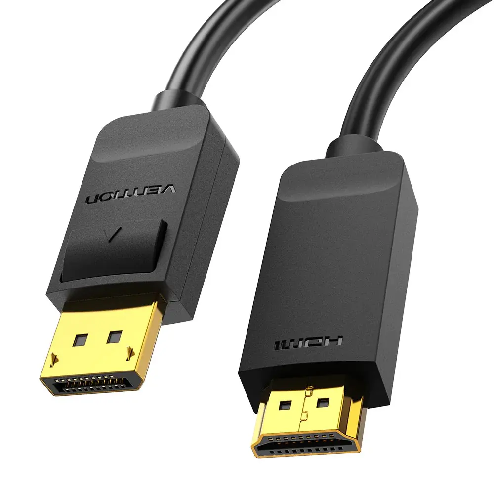 HAGBG, VENTION, Cable, 4K DisplayPort to HDMI Cable 1.5M Black (DP to HDMI). HAGBG, VENTION, Cable, 4K DisplayPort to HDMI Cable 1.5M Black (DP to HDMI).