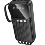 BJ76A, BOROFONE, Power Bank, 20000mAh, with 4 cables, black.