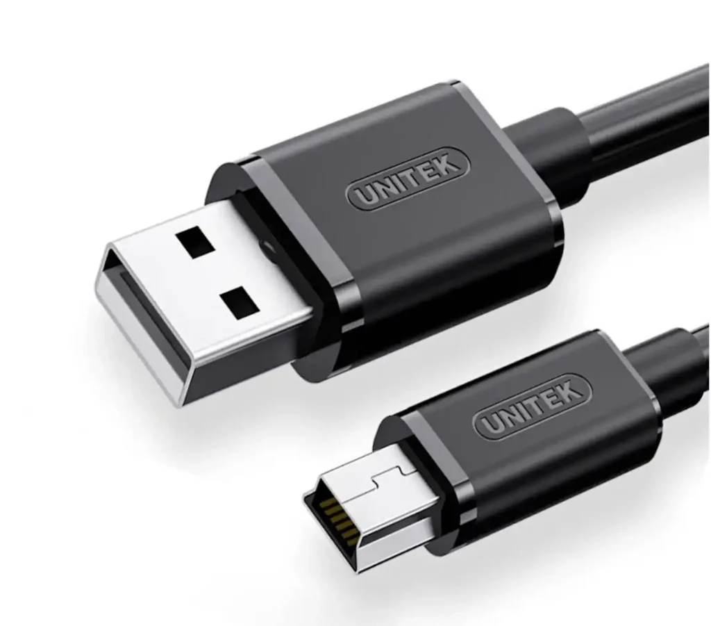 Y-C432EBK UNITEK, 1.5M, USB2.0 Type-A to Mini USB Cable