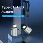 CDQH0 VENTION USB-C Male to USB 3.0 Female OTG Adapter Gray Aluminum Alloy Type