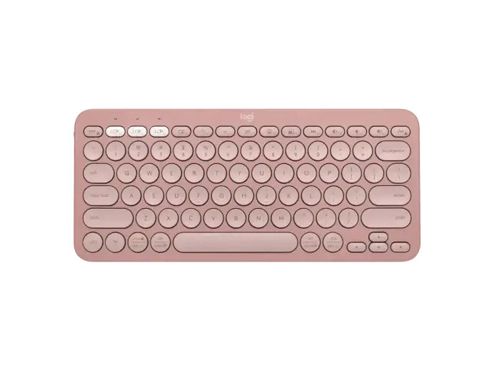 Logitech, K380s Pebble Keys 2, Keyboard Tonal Rose