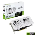 ASUS Dual GeForce RTX™ 4060 EVO White OC Edition 8GB GDDR6